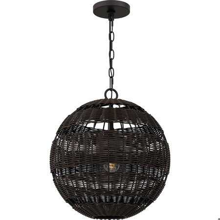 Quoizel Lindendale 1-Light Western Bronze Pendant QP5571WT